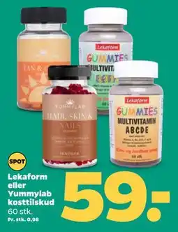 Netto Lekaform eller Yummylab kosttilskud tilbud