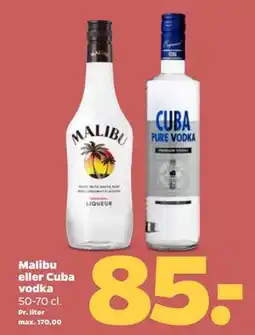 Netto Malibu eller Cuba vodka tilbud