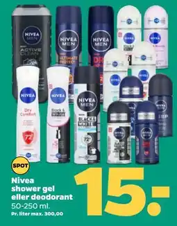 Netto Nivea shower gel eller deodorant tilbud
