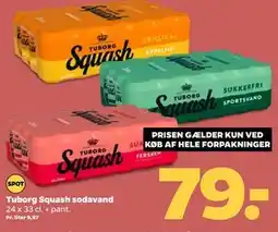 Netto Tuborg Squash sodavand tilbud