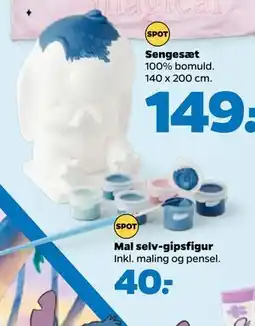 Netto Mal selv-gipsfigur tilbud