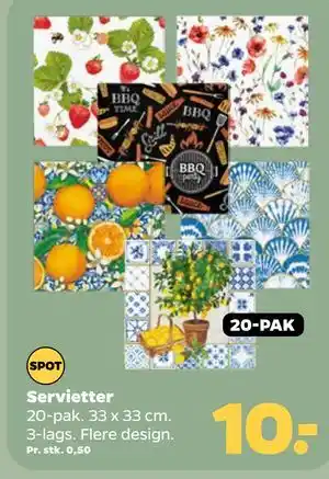 Netto Servietter tilbud