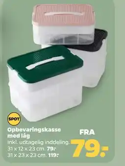 Netto Opbevaringskasse med låg tilbud