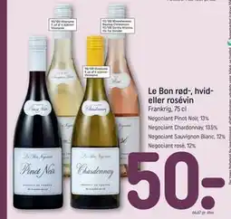 REMA 1000 Le Bon rød-, hvid- eller rosévin tilbud