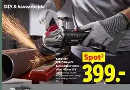 Lidl PARKSIDE PERFORMANCE Batteridreven vinkelsliber 125 mm 20 V tilbud