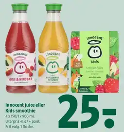 Coop 365 Innocent juice eller Kids smoothie tilbud