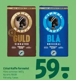 Coop 365 Cirkel Kaffe formalet tilbud