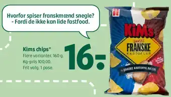 Coop 365 Kims chips tilbud