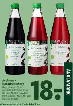 Coop 365 Ånglamark økologiske drikke tilbud