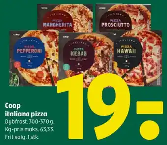 Coop 365 Coop Italiana pizza tilbud