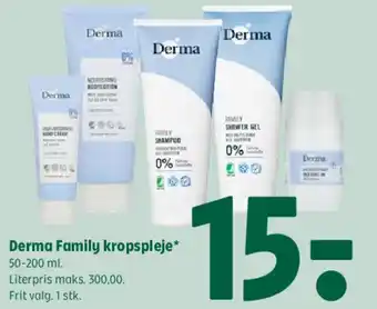 Coop 365 Derma Family kropspleje tilbud