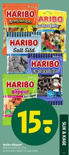 Coop 365 Haribo slikpose tilbud