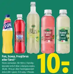 Coop 365 Fun, Scoop, Frugtbrus eller Tørst tilbud