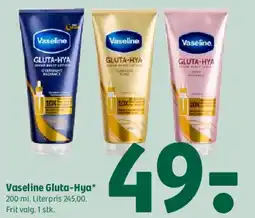 Coop 365 Vaseline Gluta-Hya tilbud