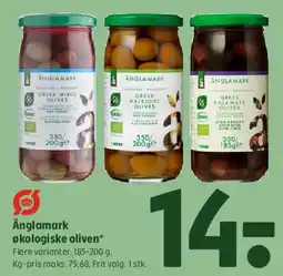 Coop 365 Ånglamark økologiske oliven tilbud