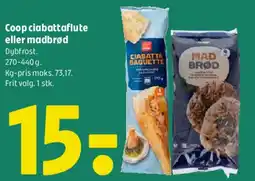 Coop 365 Coop ciabattaflute eller madbrød tilbud