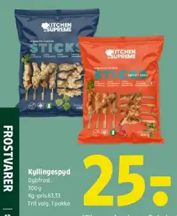 Coop 365 Kyllingespyd (Kitchen Supreme Sticks) tilbud