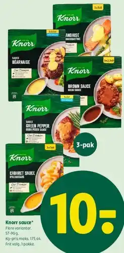 Coop 365 Knorr sauce tilbud