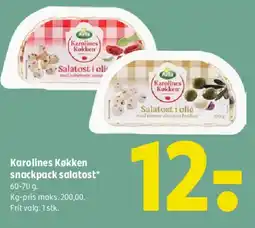 Coop 365 Karolines Køkken snackpack salatost tilbud