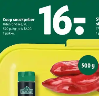 Coop 365 Coop snackpeber tilbud