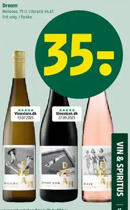 Coop 365 Dream (Riesling, Pinot Noir, Rosé) tilbud