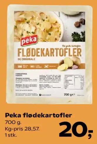 SuperBrugsen Peka flødekartofler tilbud