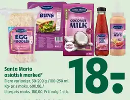 Coop 365 Santa Maria asiatiske marked tilbud