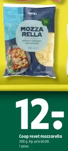 Coop 365 Coop revet mozzarella tilbud