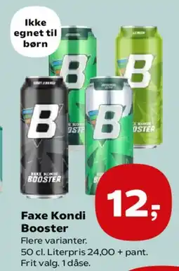 SuperBrugsen Faxe Kondi / Booster tilbud