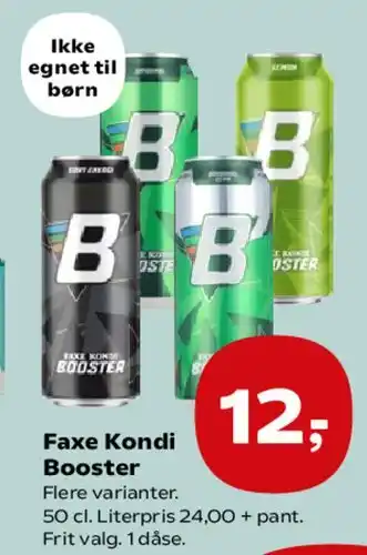 SuperBrugsen Faxe Kondi / Booster tilbud