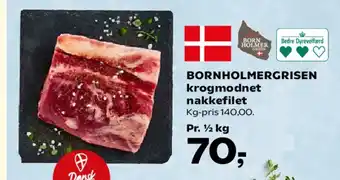 SuperBrugsen BORNHOLMERGRISEN krogmodnet nakkefilet tilbud