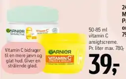 Føtex Garnier Vitamin C ansigtscreme tilbud