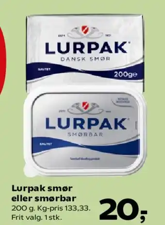 SuperBrugsen Lurpak smør eller smørbar tilbud
