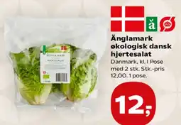SuperBrugsen Änglamark økologisk dansk hjertesalat tilbud