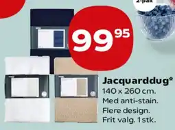 SuperBrugsen Jacquarddug 140 x 260 cm tilbud