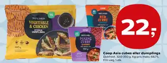 SuperBrugsen Coop Asia cubes eller dumplings tilbud