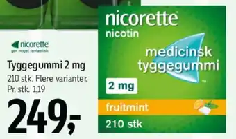 Føtex nicorette tyggegummi 2 mg tilbud
