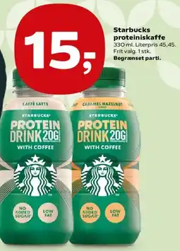 SuperBrugsen Starbucks Protein Drink (20 g) with Coffee tilbud