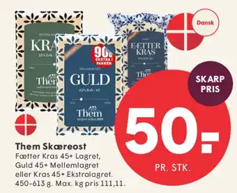SPAR Them Skæreost tilbud