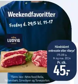 Føtex Håndskåret entrecote eller ribeye tilbud