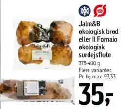 Føtex Jalm&B eller Il Fornaio økologisk brød / surdejsflute tilbud