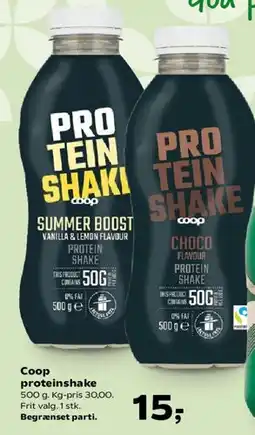 Kvickly Coop proteinshake & Starbucks protein drink (top offer) tilbud
