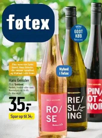 Føtex Hans Geissler tilbud