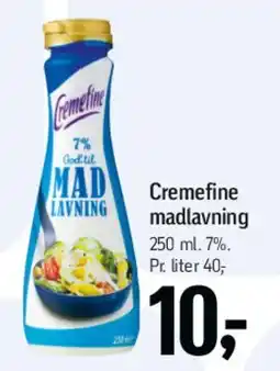 Føtex Cremfine madlavning tilbud