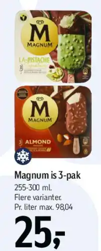 Føtex Magnum 3-pak tilbud
