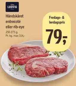 Føtex Håndskåret entrecôte eller rib-eye tilbud