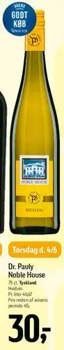 Føtex Dr. Pauly Noble House tilbud