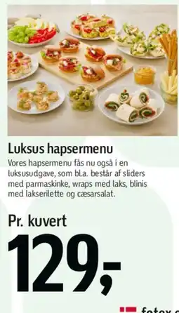 Føtex Luksus hapsmenu tilbud