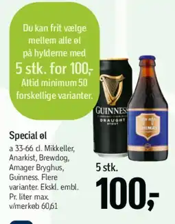 Føtex Special øl (5 stk.) tilbud