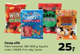 SuperBrugsen Coop slik tilbud